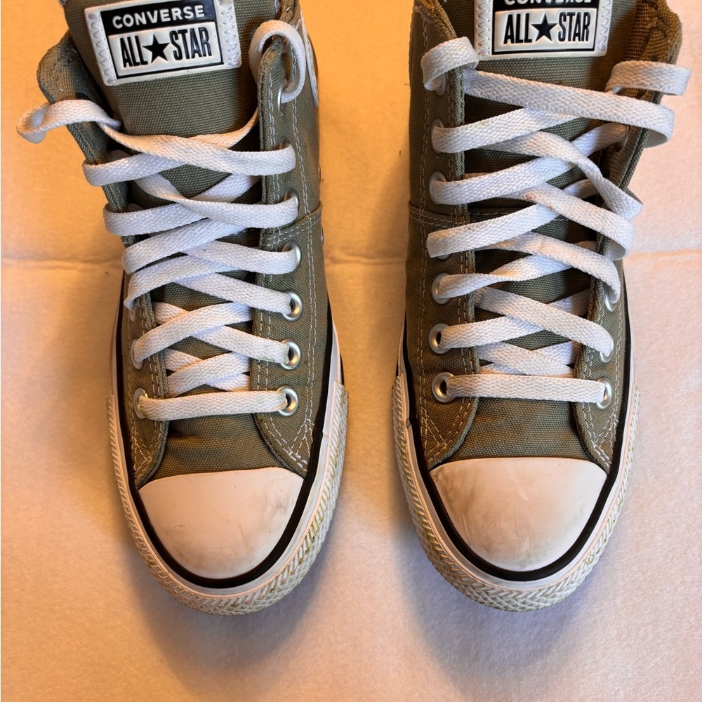 Converse Olive Green High-Top Sneakers